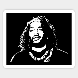 Kendrick Lamar white artwork Magnet